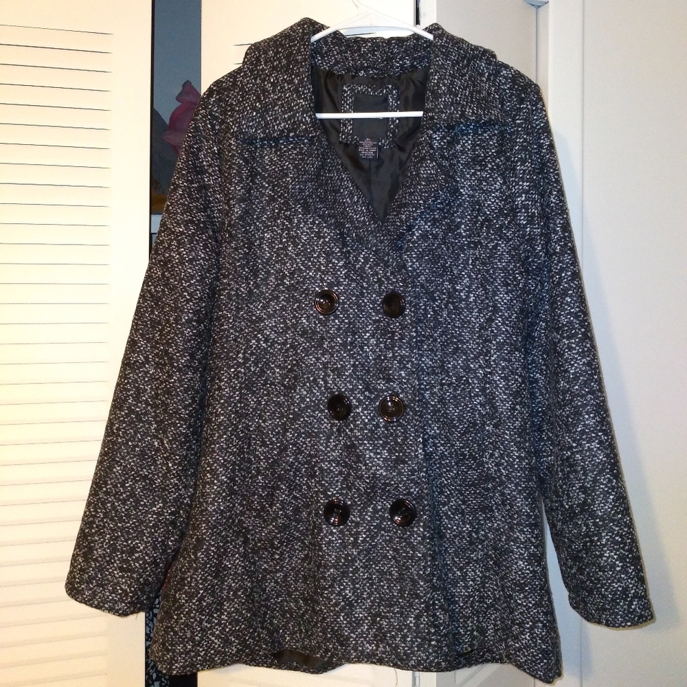 Tweed dress coat